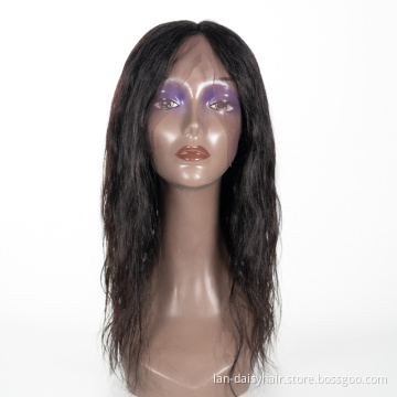 Natural Weave Style Wig  13x4  Lace Front Wig Pre Plucked Bleached Knots Wigs 150 HD Remy Hair Closure